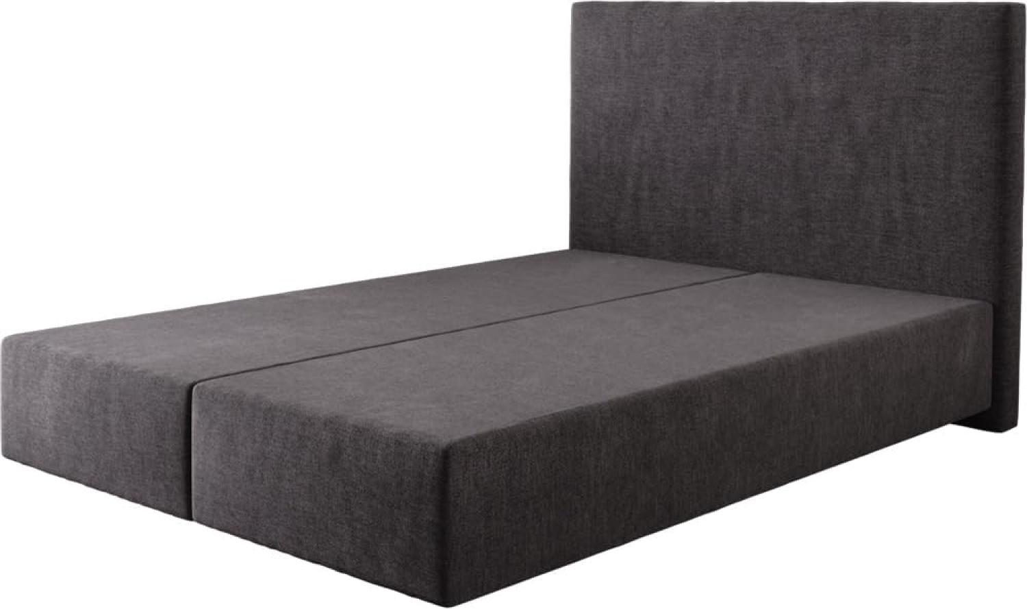 Boxspringgestell Dream-Well Mikrofaser Schwarz 140x200 Bild 1