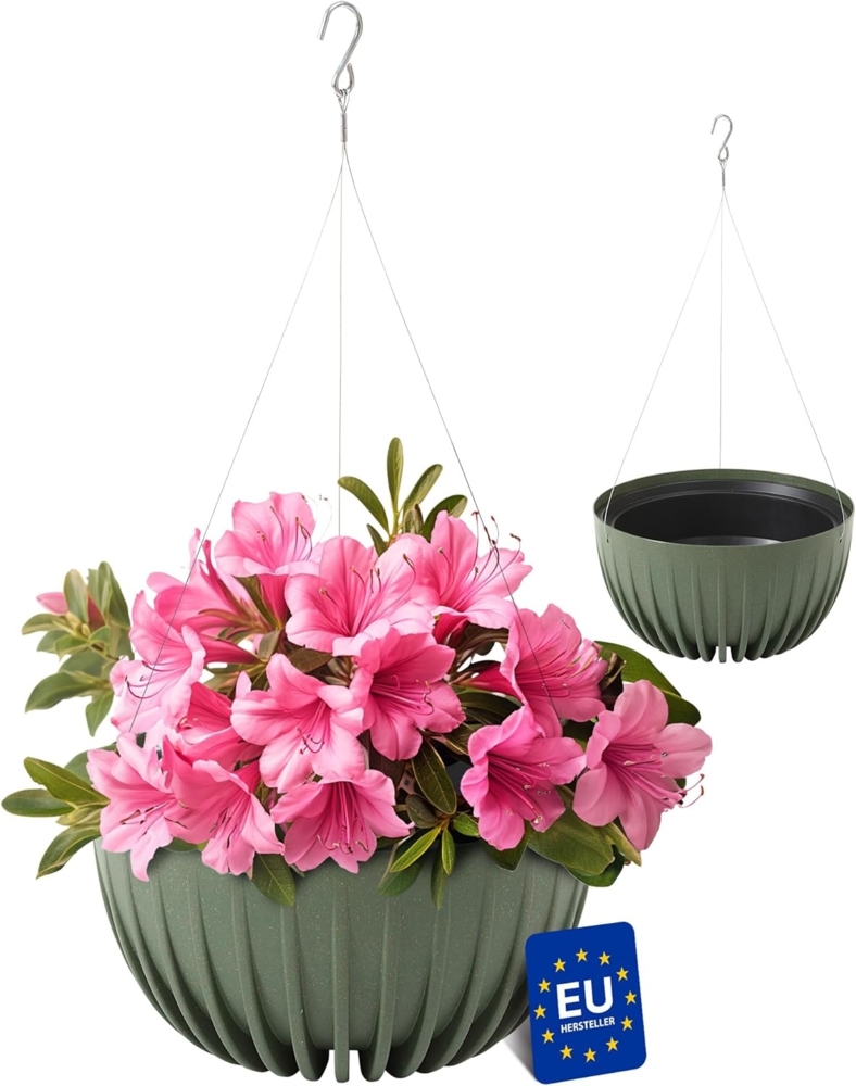 KONZEPT Blumenampel hängend außen und innen, Blumentopf 30cm, Hängetopf für Pflanzen Bild 1
