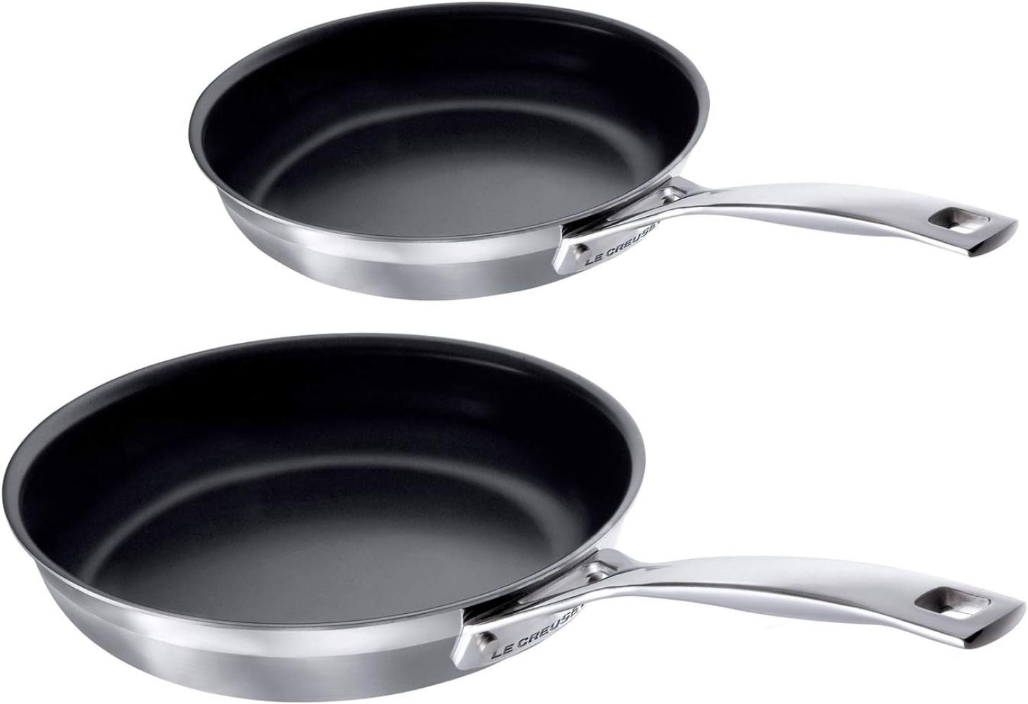 Le Creuset 3-PLY Pfannenset 2-tlg. 20CM + 24 CM, Antihaft - 20 bis 24 cm Bild 1