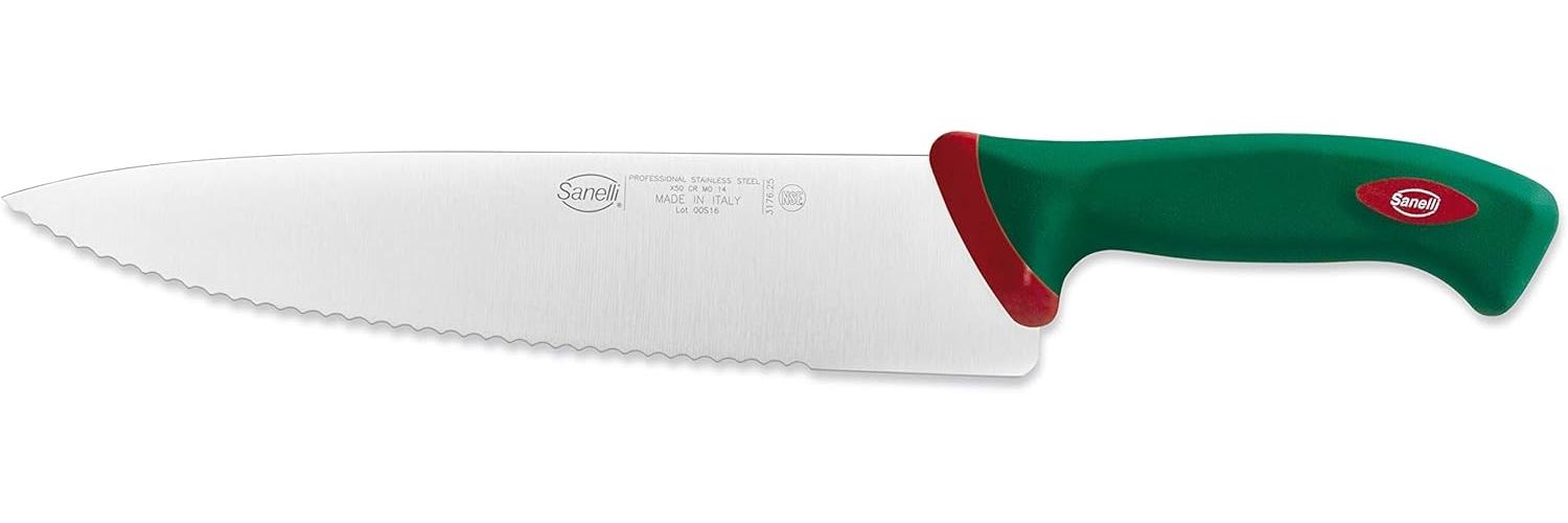 Sanelli 317625 Premana Professional Line Chef Wellenschliff, Länge 25 cm, Farbe grün Bild 1