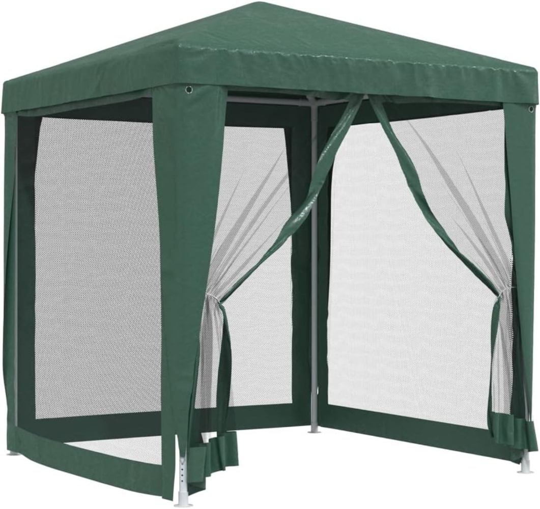vidaXL Partyzelt mit 4 Mesh-Seitenwänden Grün 2x2 m HDPE 319218 Bild 1