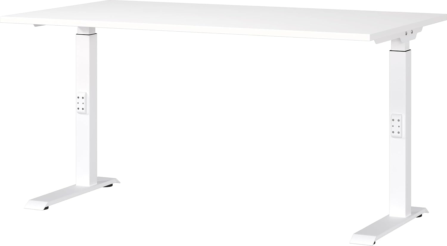 Germania Schreibtisch 7904-84, in Weiß, me. höheneinst, 140 x 91 x 80 cm (BxHxT) Bild 1