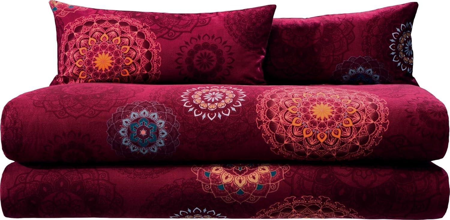 Erwin Müller Bettwäsche Bettwäsche Sparpaket 4-teilig, Biber, Edelflanell Ornamente Bild 1