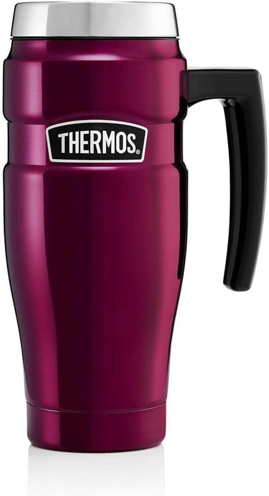 Thermos Stainless King Reisebecher, Edelstahl, Himbeere, 470ml Bild 1