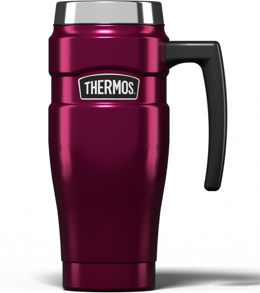 Thermos Stainless King Reisebecher, Edelstahl, Himbeere, 470ml Bild 1