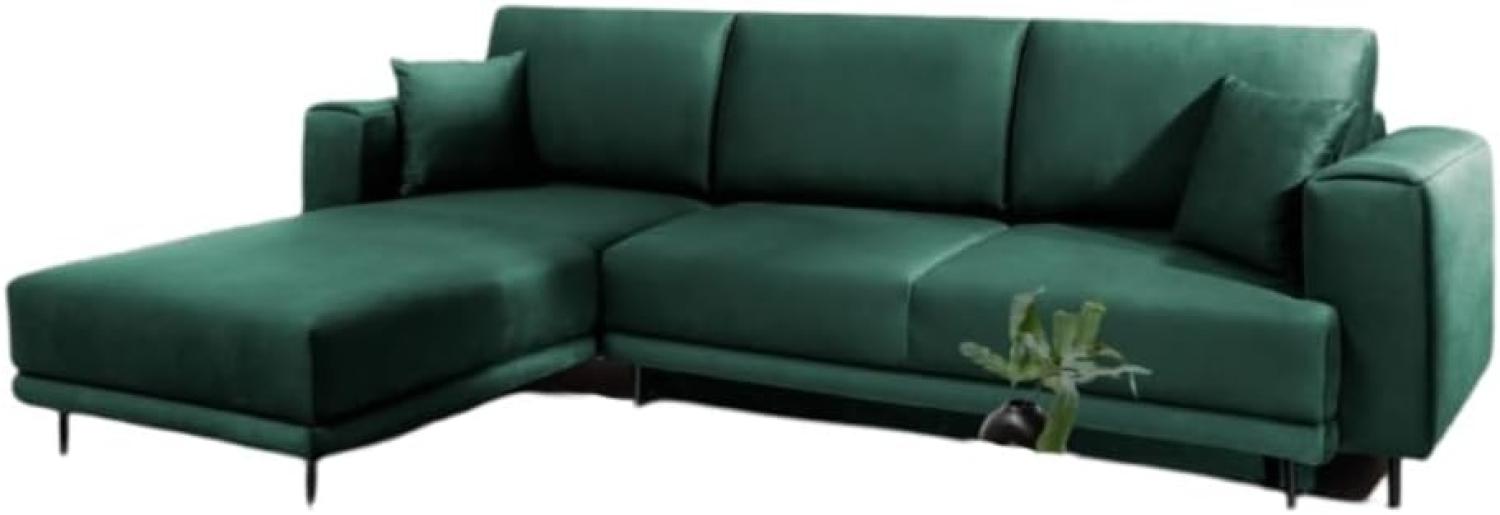 Designer Sofa Diana mit Schlaffunktion und Stauraum Grün Links Bild 1