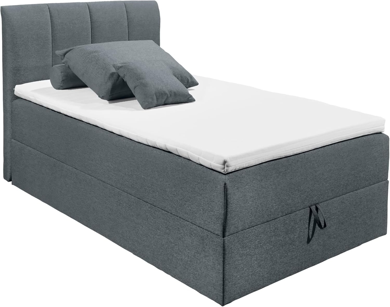 'GRANADA 2' Boxspringbett, anthrazit, 120x200 cm Bild 1