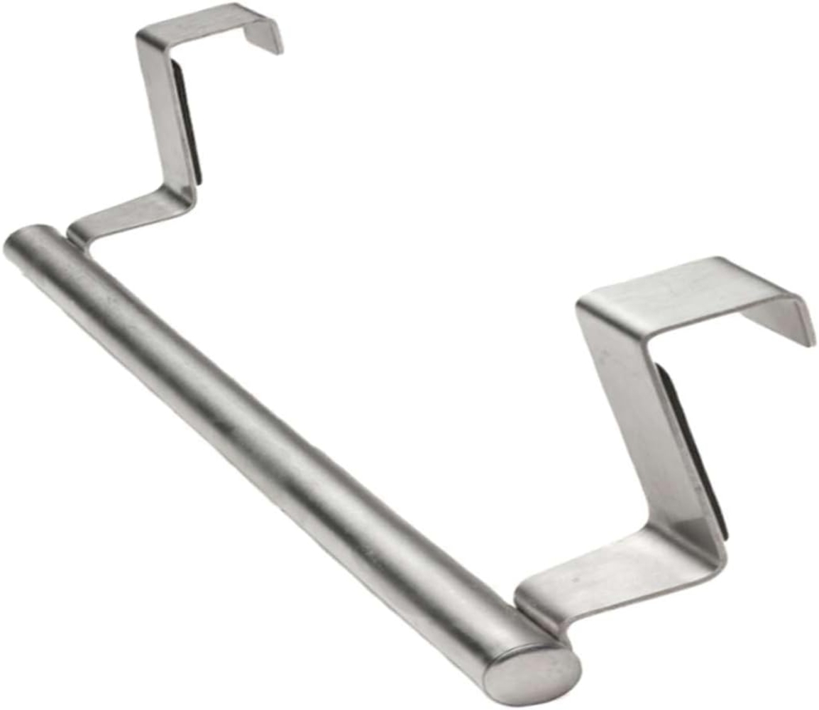 Intirilife Handtuchhalter, Silber zum Aufhängen Utensilien an Türen oder Schränken Bild 1