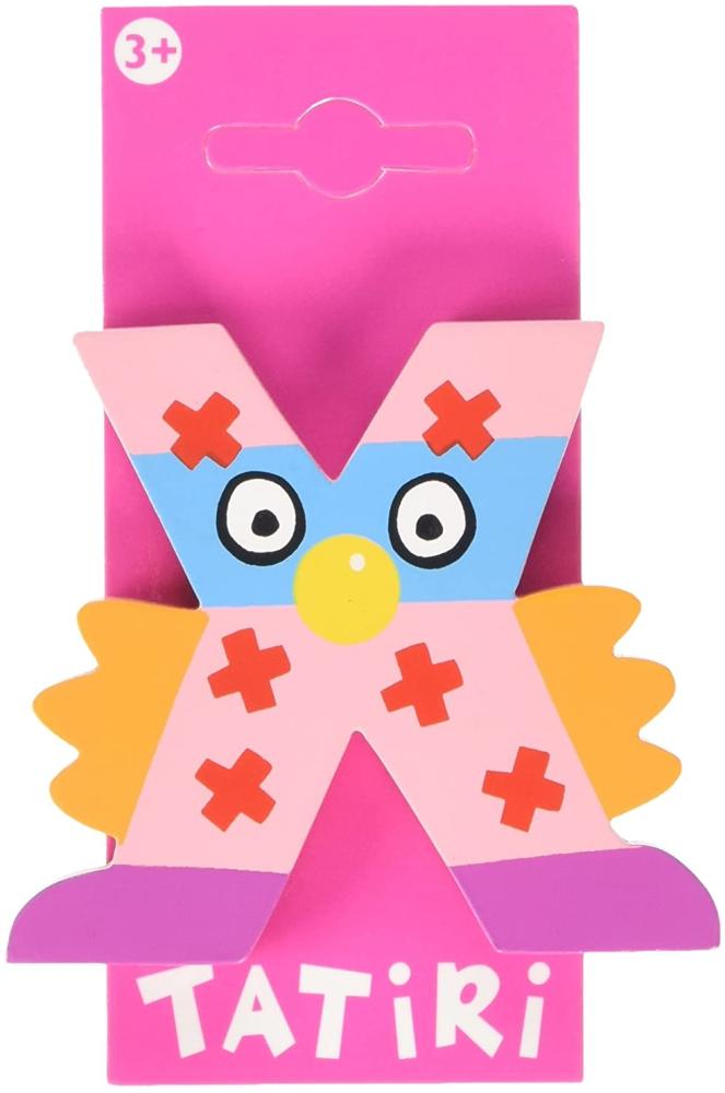 Tatiri 72033 Holzbuchstabe\"crazy bird - X\", 7 cm Bild 1