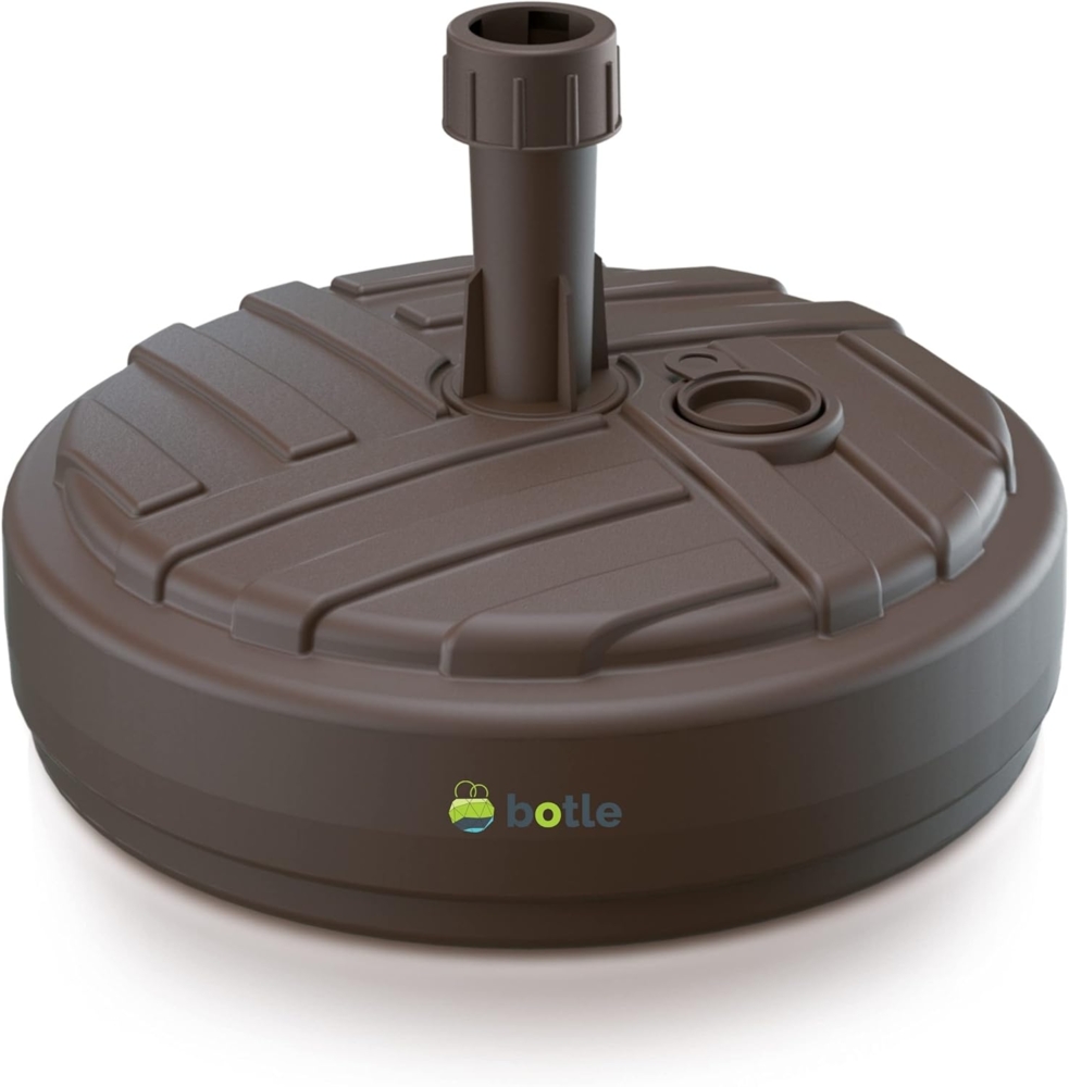 Schirmständer Schirmhalter Sonnenschirmständer Umbra Ständer aus Kunststoff Rund Form zu Garten Terrasse Strand Sonnenschirmfuß befüllbar mit Sand Wasser oder Kies Sonnenschirm Flagge Mast ständer Bild 1