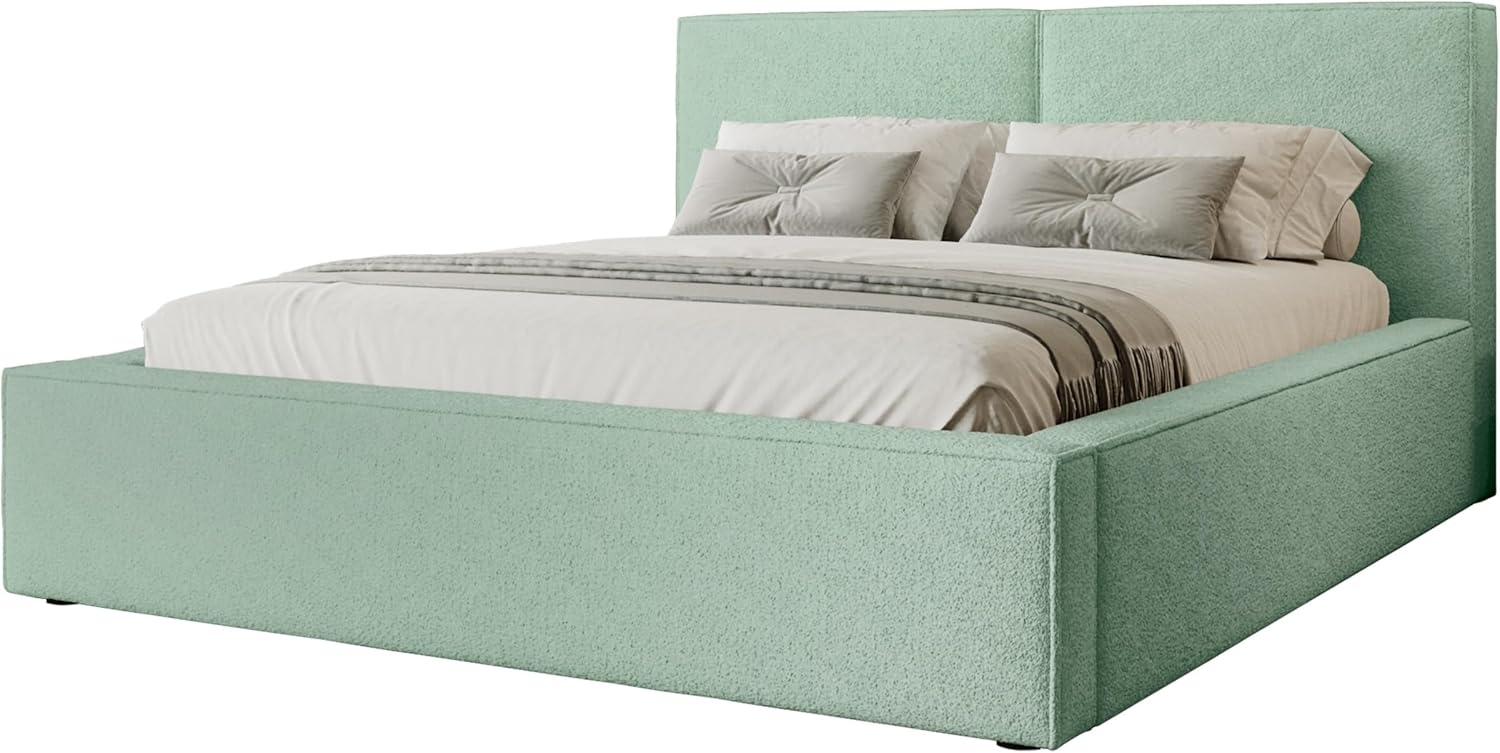 Polsterbett Sokoz Boucle (Farbe: Coral 55, Größe: 200 x 200) Bild 1