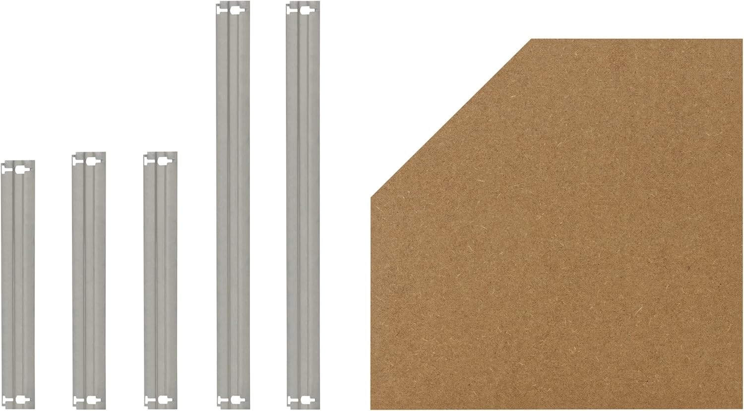 shelfplaza HOME 60x30 cm Fachboden-Set Eckregal in grau-verzinkt für HOME Eckregale mit 175 kg Traglast pro Boden Bild 1