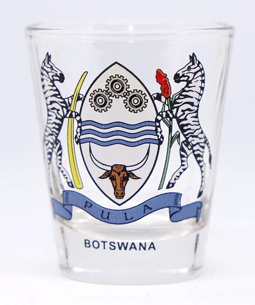 Botswana Coat Of Arms Shot Glass by World By Shotglass Bild 1