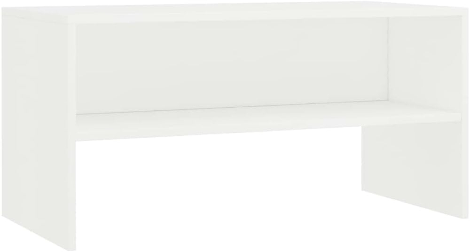 vidaXL TV-Schrank Weiß 80x40x40cm Holzwerkstoff 800054 Bild 1