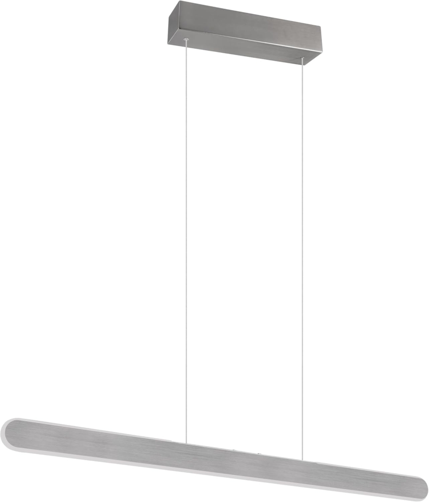 LED Pendelleuchte HELIOS Silber dimmbar & höhenverstellbar bis 150cm, B: 100cm Bild 1