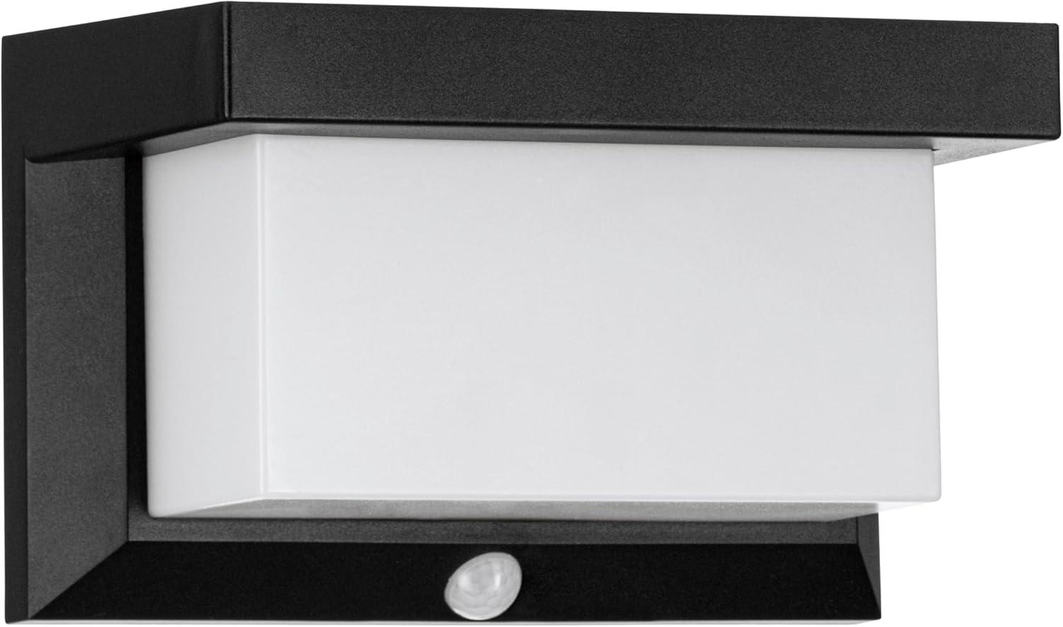 Eglo 48968 LED Solarleuchte/Wandleuchte UTRERA Kunststoff schwarz 32X0,12W L:20cm B:9cm H:12cm mit Sensor Bild 1