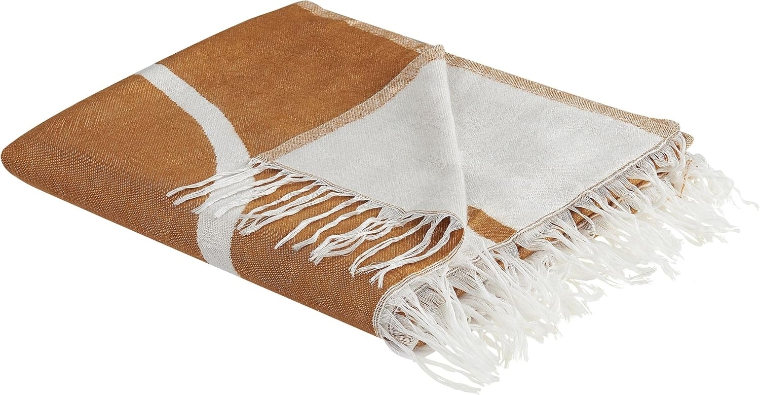 Beliani 'Palhi' Kuscheldecke, Acryl orange, 130 x 170 cm Bild 1