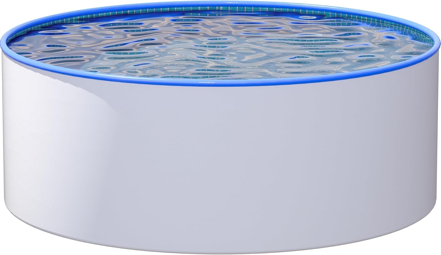 Stahlwandpool Rund Ibiza Ø 400 x 150 cm Blau Mosaik Bild 1