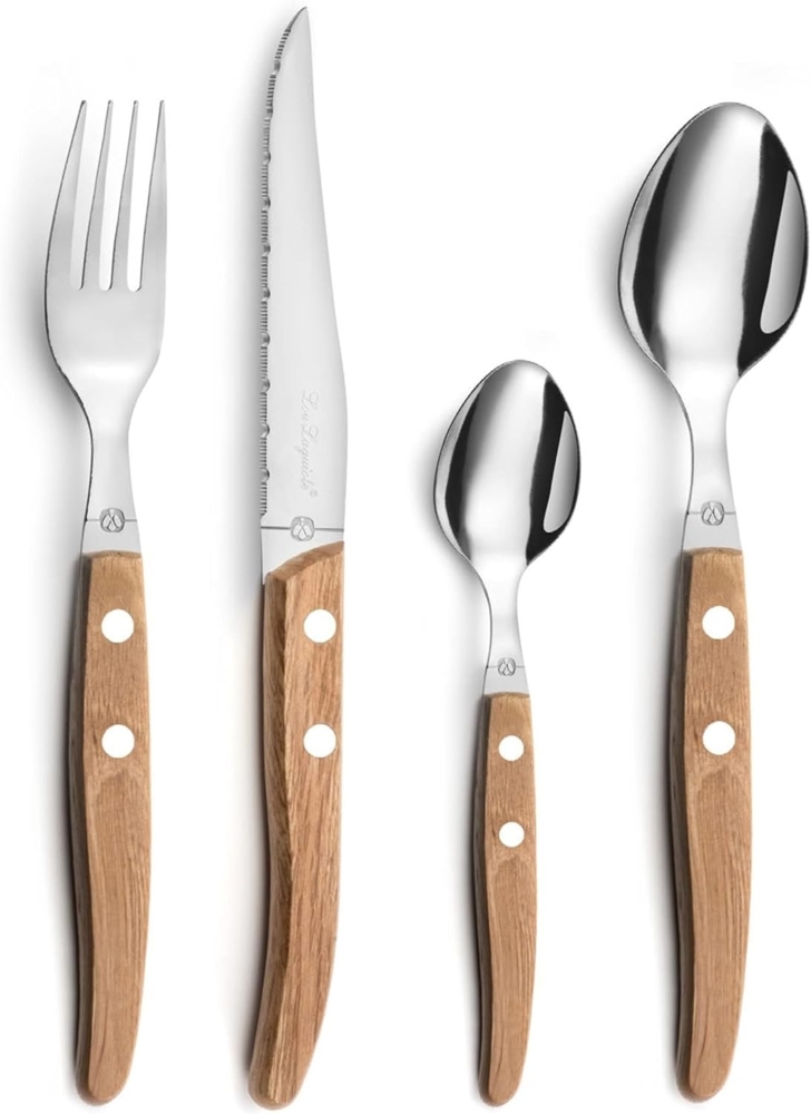 Lou Laguiole CANOPÉE Besteckset 24-teilig holz hochglanzpoliert Bild 1