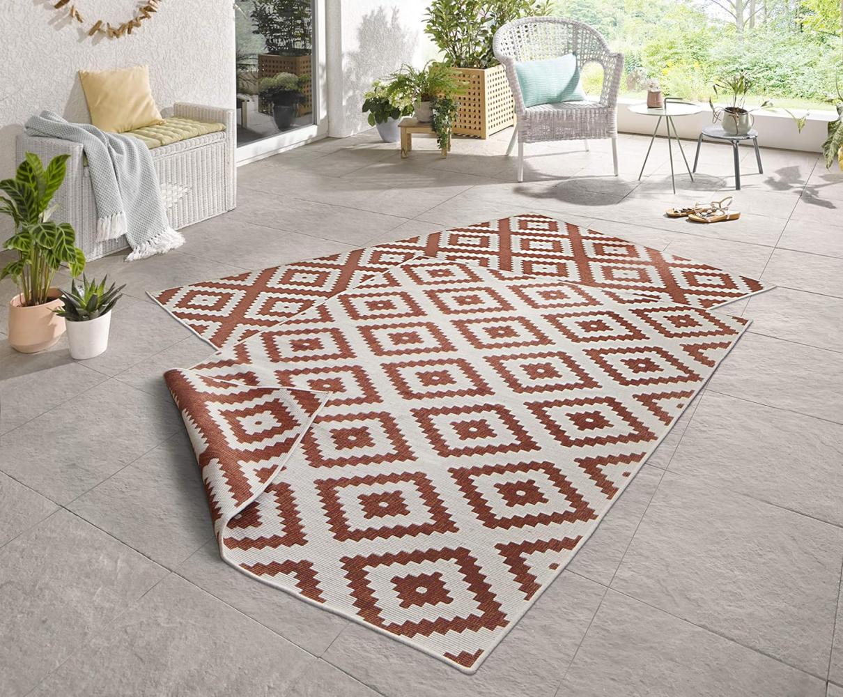 In- & Outdoor Teppich Malta Terra Creme - 200x290x0,5cm Bild 1