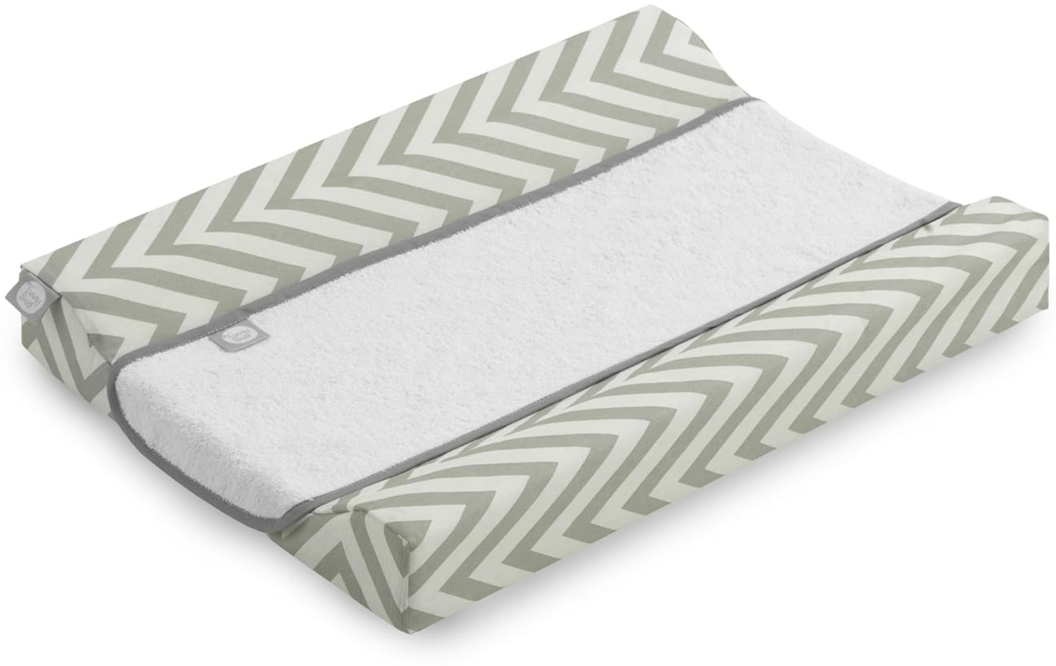 Funny Baby Wickelauflage Chevron 53x80 cm, grau Bild 1