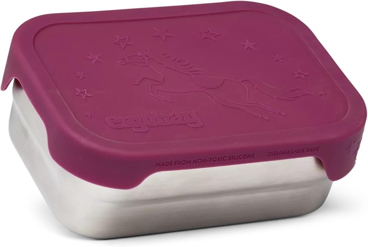 ergobag Lunchbox Edelstahl Brotdosen Set, Edelstahl, (Edelstahl Brotdosen Set, 1-tlg, 2er-Set aus kleiner und großer Dose), 100% BPA-frei Bild 1