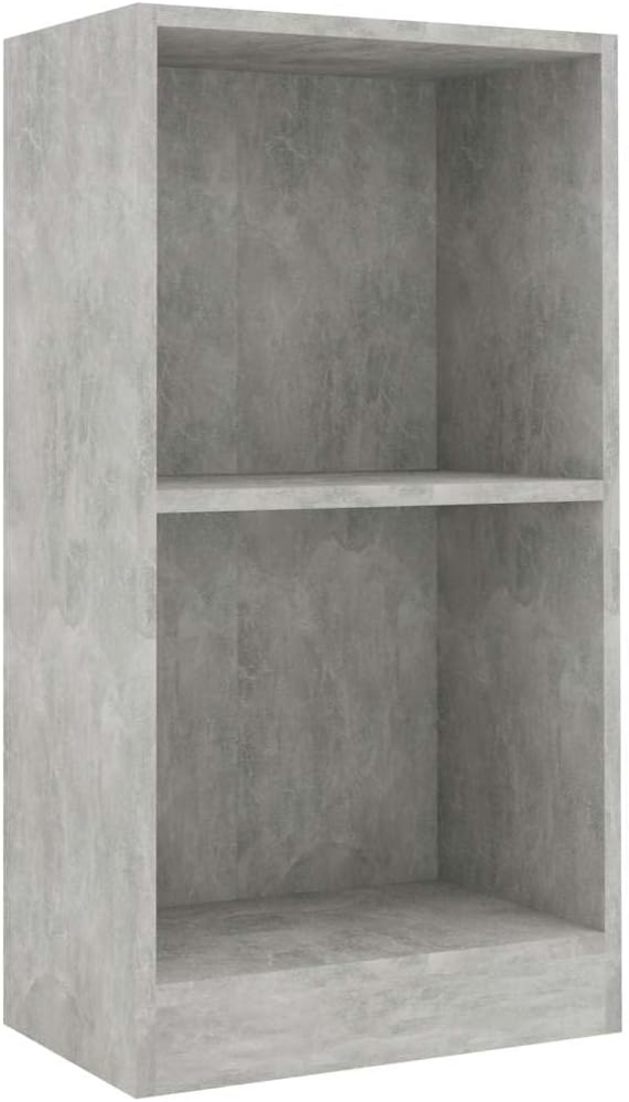 vidaXL Bücherregal Betongrau 40x24x75 cm Holzwerkstoff 800823 Bild 1
