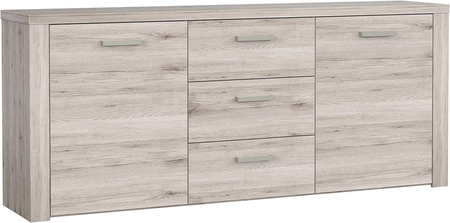 FORTE Portland Sideboard, Holzwerkstoff, Beige/Braun, 196,6 x 83,1 x 41,3 cm Bild 1