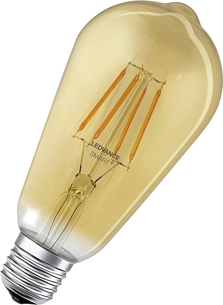 LEDVANCE LED-Leuchtmittel Edison 60 (5,5 W, E27, Bernstein, Kerzenform) Bild 1