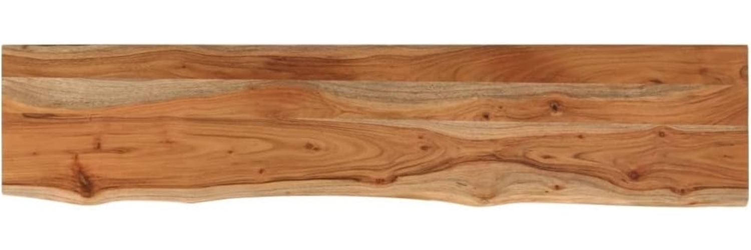 vidaXL Wandregal 90x20x3,8 cm Rechteckig Massivholz Akazie Baumkante 370275 Bild 1