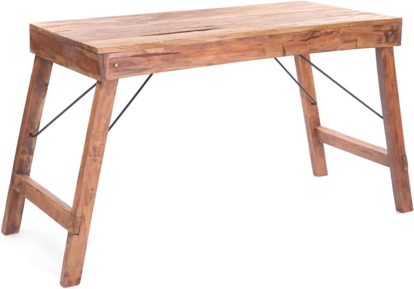 DESIGN DELIGHTS Sekretär SCHREIBTISCH "LUPINUS", Mahagoni, 125 cm, faltbarer Holztisch Bild 1