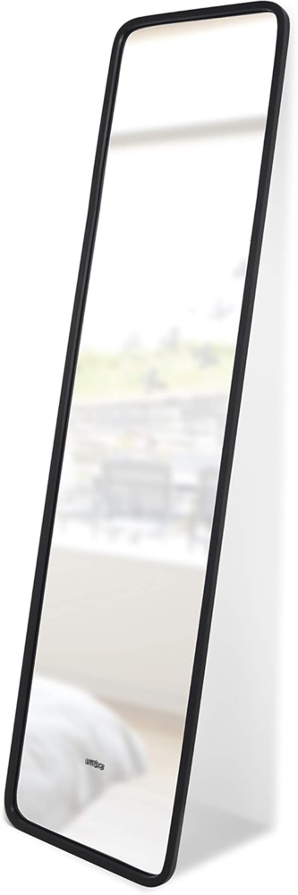 Umbra Hub Standspiegel, Ganzkörperspiegel, Garderobe, Dekospiegel, Schwarz, Spiegel, H 157 cm, 1013215-040 Bild 1