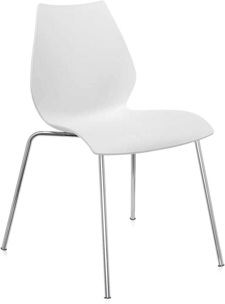 Kartell Maui Bürostuhl, Zinkweiß, 2er Set Bild 1