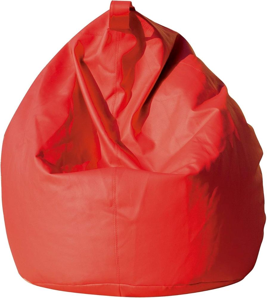 Eleganter Sitzsack, rote Farbe, Maße 80 x 120 x 80 cm Bild 1