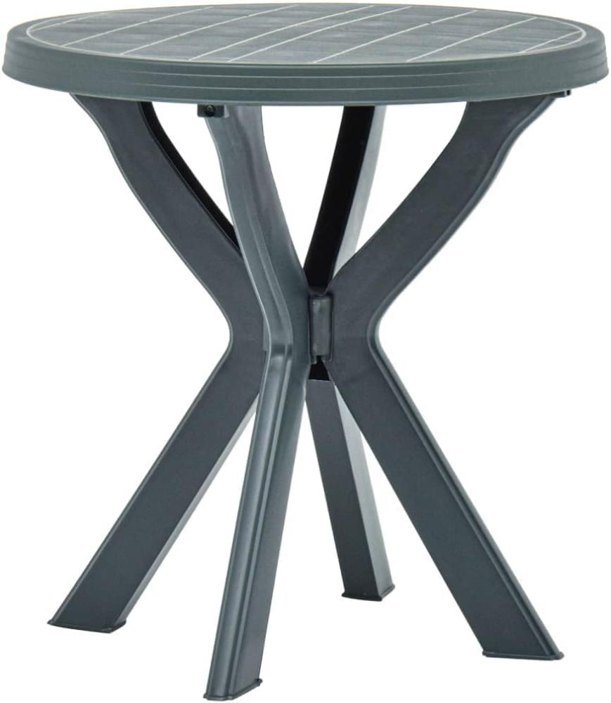 vidaXL Bistrotisch Grün Ø70 cm Kunststoff 48797 Bild 1