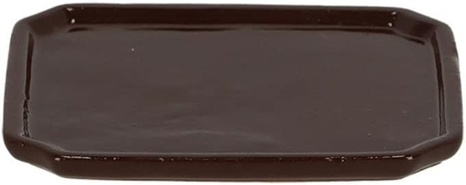 Rivanto Blumentopfuntersetzer, Bonsai Untersetzer rechteckig S aus Terracotta, 17 x 13 x 1,5 cm Bild 1