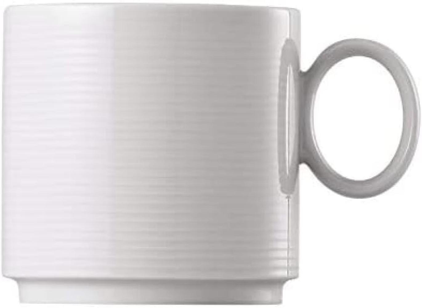 Becher mit Henkel klein stapelbar Loft Weiss Thomas Porzellan Becher - Mikrowelle geeignet, Spülmaschinenfest Bild 1