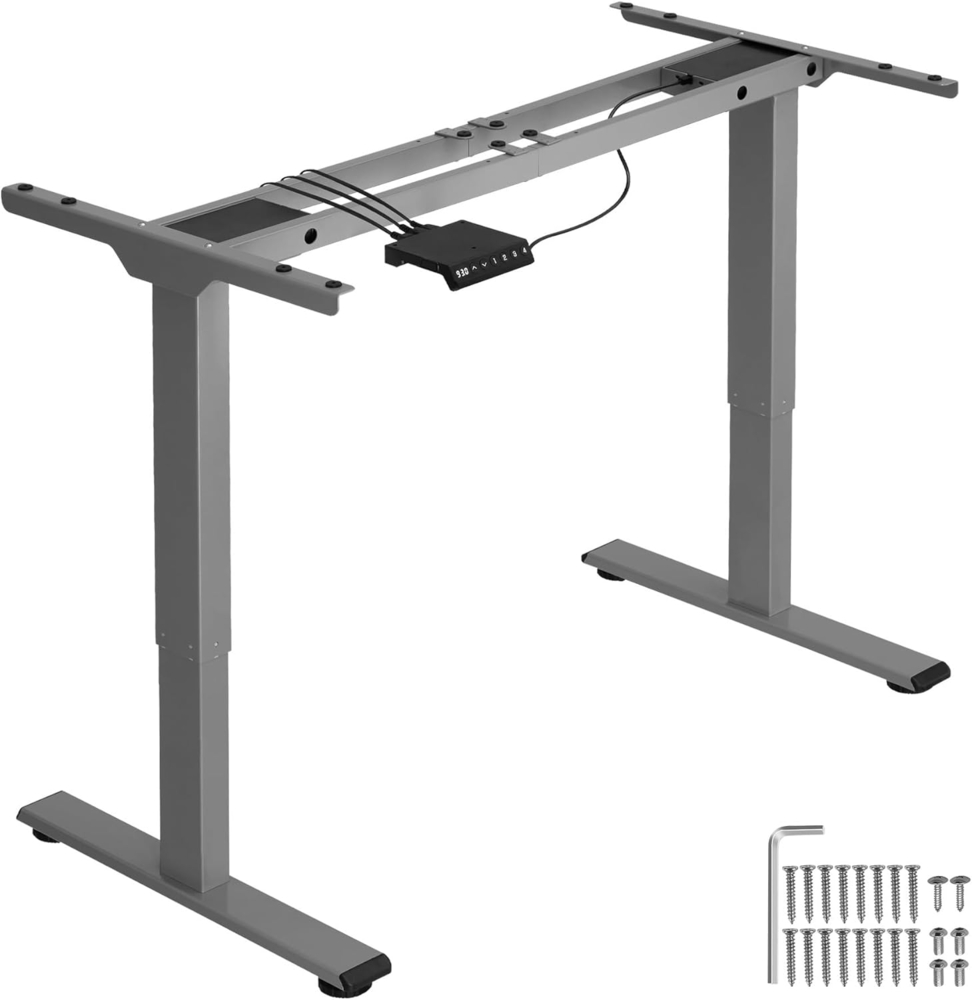 Tischgestell Melville höhenverstellbar 110-168 x 60 x 70-119cm - grau Bild 1