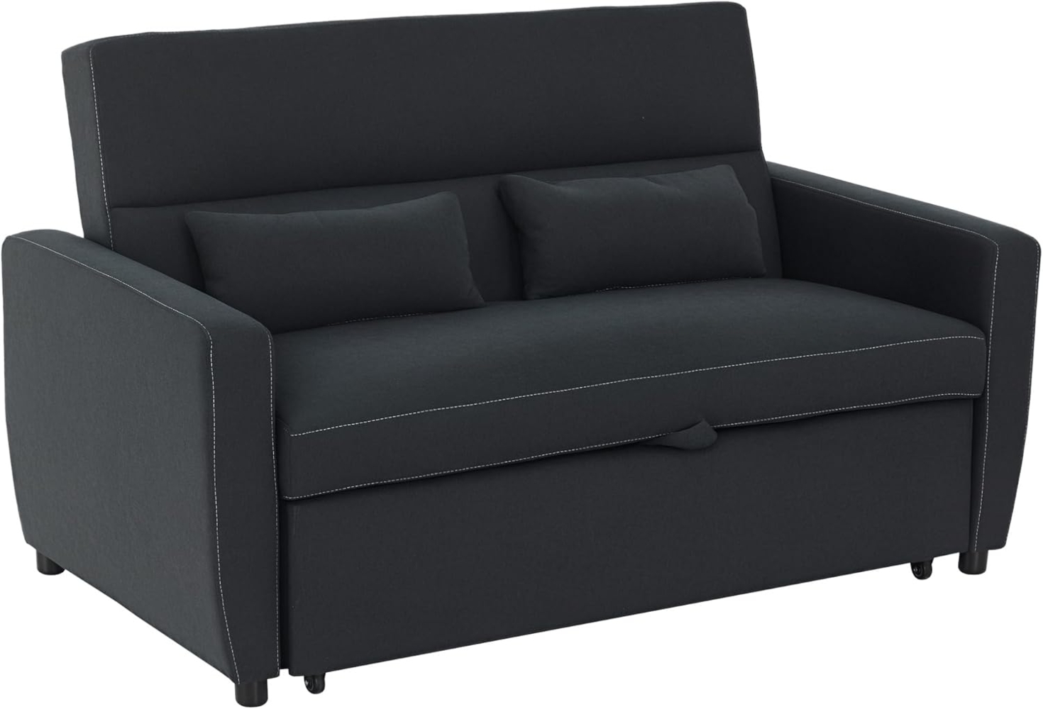 HOMCOM Schlafsofa Bettsofa, Sofa mit Schlaffunktion, Sofagarnitur, Verstellbarer Winkel Bild 1