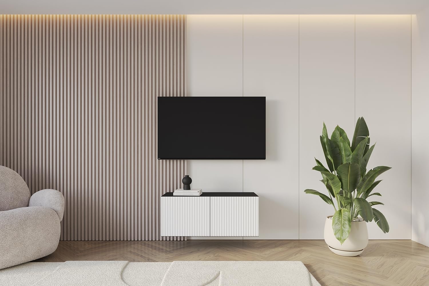 ALTDECOR Lowboard NOA-2 (1 St, TV-Schrank, TV Möbel, TV Cabinet, Fernsehtisch hängend 100cm), Fernseher schrank, TV Kommode, TV Tisch, TV Sideboard, TV Boar Bild 1