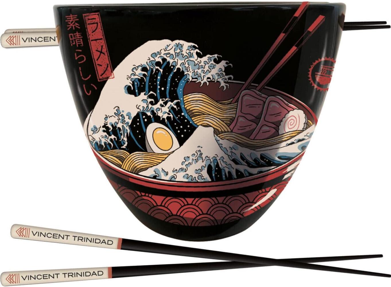 VINCENT TRINIDAD (GREAT RAMEN WAVE) RAMEN BOWL AND CHOPSTICKS SET Bild 1