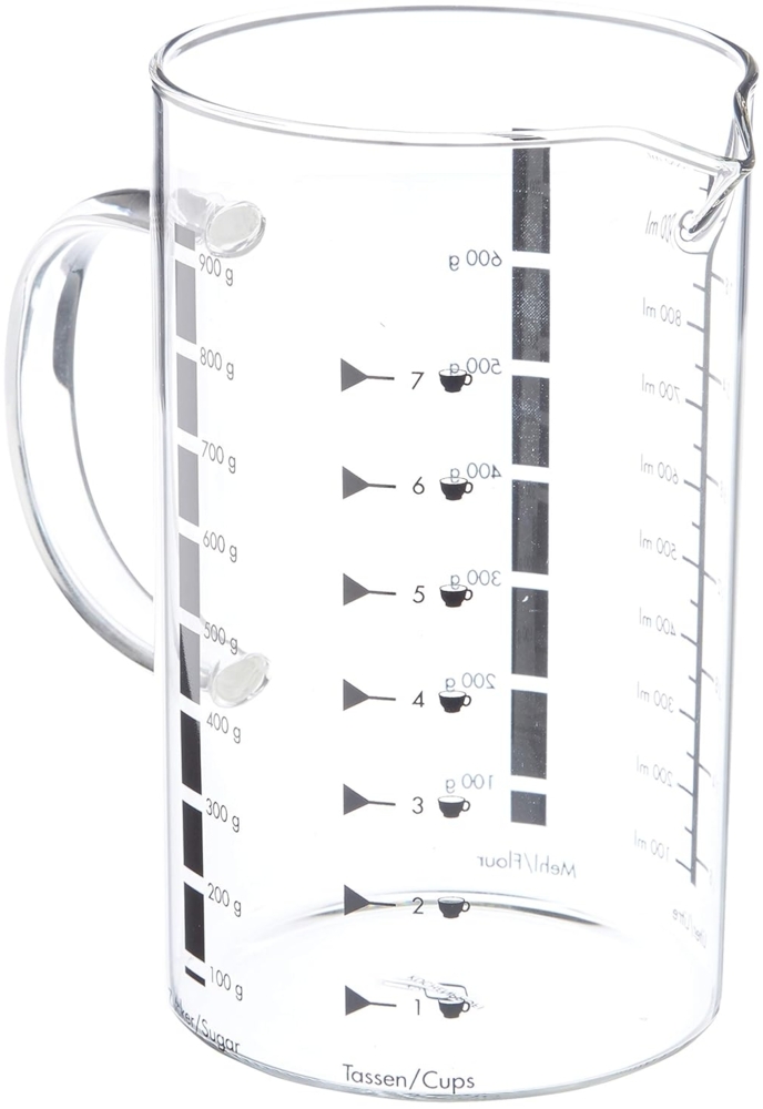 Messbecher 1 L, Glas Bild 1
