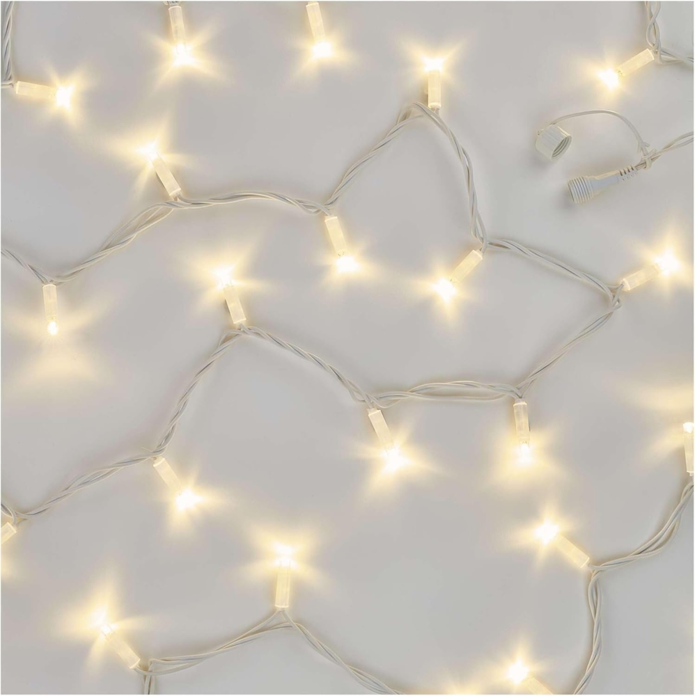 EMOS Connect System 10m Lichterkette Profi, robuste Weihnachtslichterkette mit 100 LEDs, Erweiterungsteil C (ohne Verbindungskabel und Adapter), IP44 für Innen und Außen, Warmweiße Lichtfarbe, weiß Bild 1