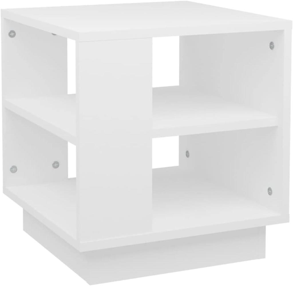 vidaXL Couchtisch Weiß 40x40x43 cm Holzwerkstoff 810298 Bild 1