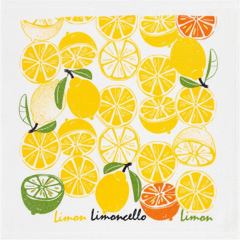 Kracht Küchen Textilien Limoncello|Frottier Küchentuch bedruckt 50x50 cm bunt 3er Pack Bild 1