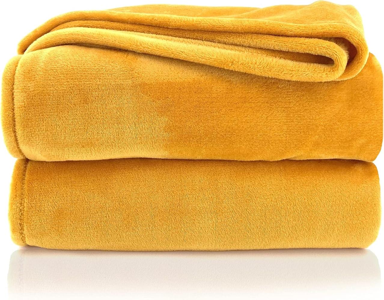 Wohndecke Premium Super Soft Flanell Kuscheldecke Sofadecke, heimtexland, super weich und flauschig, Allergiker geeignet, atmungsaktiv Bild 1