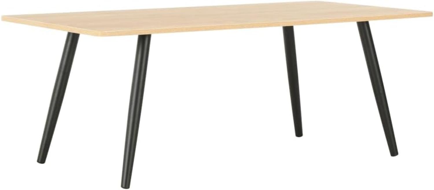 vidaXL Couchtisch Schwarz und Eiche 120×60×46 cm Bild 1