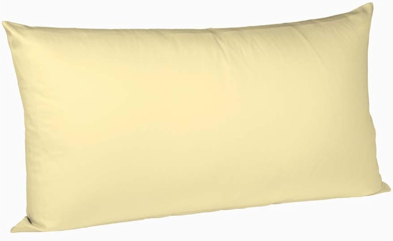 Fleuresse Mako-Satin Kissenbezug Bezug 80x80 cm uni mit RV 2610 creme Bild 1