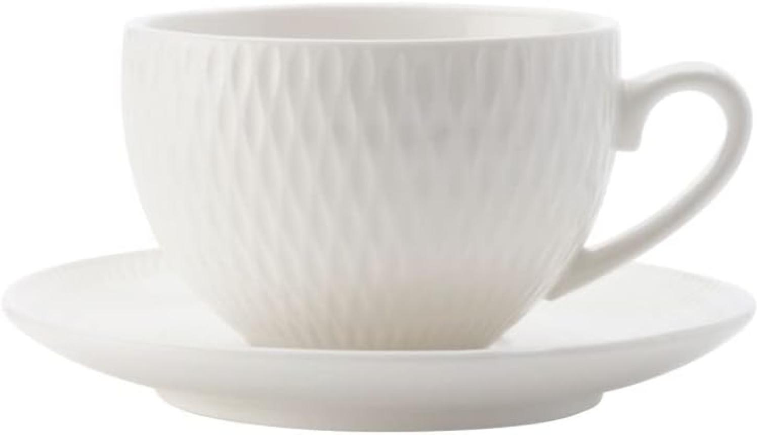 Maxwell & Williams Diamonds round Espressotasse mit Untertasse, Porzellan, DV0029 Bild 1