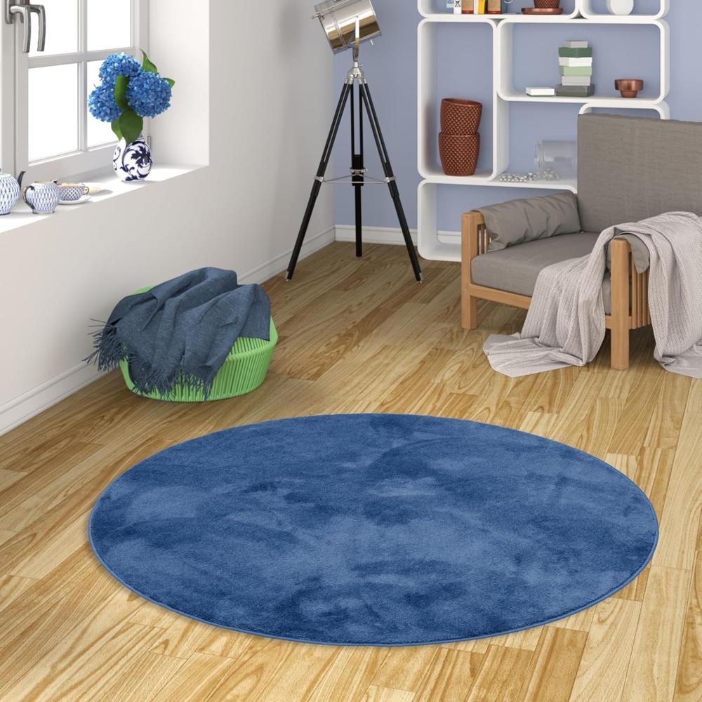 Pergamon Hochflor-Teppich Hochflor Langflor Teppich Super Soft Melia Rund, Rund, Höhe: 20 mm Bild 1